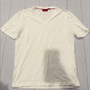 Hugo Boss Red Label White V-neck T-Shirt - Timeless Style and Unmatched Quality!
